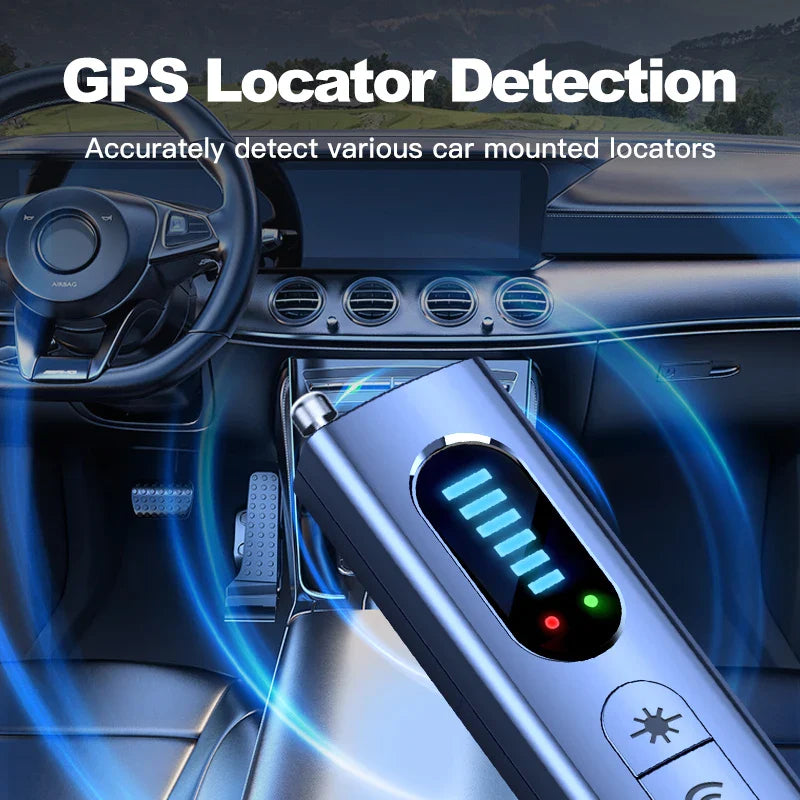 Hidden Camera & GPS Tracker Detector – Anti-Spy RF Signal Scanner for Wireless Bugs – All-in-One Privacy Protection Tool