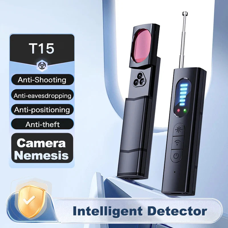 Hidden Camera & GPS Tracker Detector – Anti-Spy RF Signal Scanner for Wireless Bugs – All-in-One Privacy Protection Tool