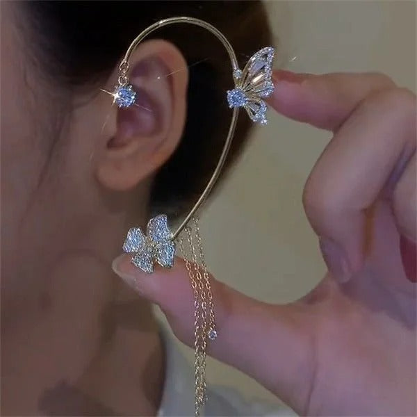 ✨🦋 Zirconia earrings with butterfly charm 💖✨
